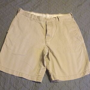 Madison Men's Tan Flat Front Shorts